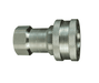4HF4-S Dixon 303 Stainless Steel H-Series Quick Disconnect 1/2" ISO-B Interchange Hydraulic Coupler - 1/2"-14 Female NPTF