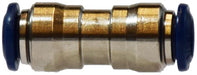 20021N (20-021N) Midland Push-In Fitting - Union Connector - 1/2" Tube OD - Nickel Plated Brass