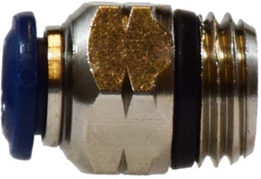 20061N (20-061N) Midland Push-In Fitting - Male Connector - 1/2" Tube OD x 3/8" Male Global Thread - Nickel Plated Brass