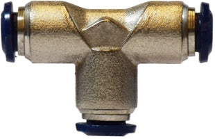 20025N (20-025N) Midland Push-In Fitting - Union Tee - 1/8" Tube OD - Nickel Plated Brass