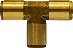 20025 (20-025) Midland Push-In Fitting - Union Tee - 1/8" Tube OD - Brass