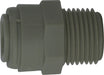 20055P (20-055P) Midland Push-In Tube Fitting - Male Connector - 1/4" Tube OD x 1/4" Male Pipe - Plastic