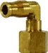 20089S (20-089S) Midland Push-In Fitting - Female Swivel 90° Elbow - 1/4" Tube OD x 1/8" Male NPTF - Brass