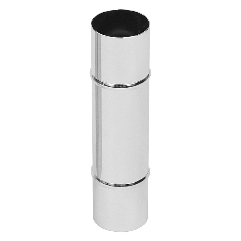 200CM8 Flexaust Hose Connector | Chrome Plated Steel | 2" Hose ID | 8" Length