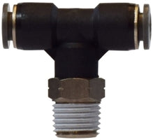 20137C (20-137C) Midland Push-In Fitting - Swivel Male Branch Tee - 5/16" Tube OD x 1/4" Male NPT - Composite Body