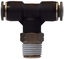 20110C (20-110C) Midland Push-In Fitting - Swivel Male Branch Tee - 1/2" Tube OD x 3/8" Male NPT - Composite Body