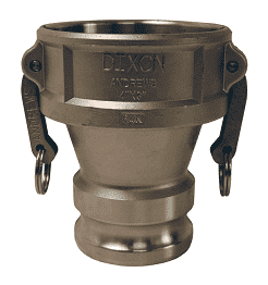 3015-DA-SS Dixon 3" x 1-1/2" 316 Stainless Steel Reducing Cam and Groove Coupler x Adapter