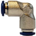 20151N (20-151N) Midland Push-In Fitting - Union 90° Elbow - 5/32" Tube OD - Nickel Plated Brass