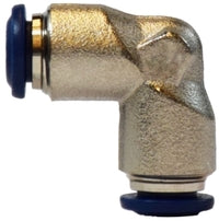 20152N (20-152N) Midland Push-In Fitting - Union 90° Elbow - 1/4" Tube OD - Nickel Plated Brass