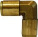 20153 (20-153) Midland Push-In Fitting - Union 90° Elbow - 3/8" Tube OD - Brass