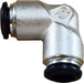 20206N Midland Push-In Fitting - Metric Union 90° Elbow - 4mm Tube OD - Nickel Plated Brass