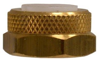 20211 (20-211) Midland Flareless Fitting - Nut and Plastic Sleeve Assembly - 1/4" Tube OD - Brass