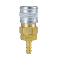 2032 ZSi-Foster Quick Disconnect Socket - 3/16" ID - For Water, Brass/SS, Buna-N Seal (Hose Stem)