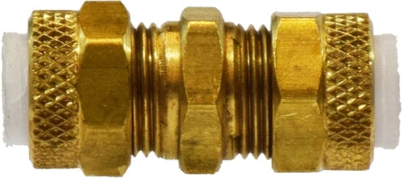 20244 (20-244) Midland Flareless Fitting - Poly-Flo® Union - 3/8" Tube OD - Brass