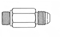 202703-16-16S SAE O-Ring Boss x 37 Degree Flare - Steel