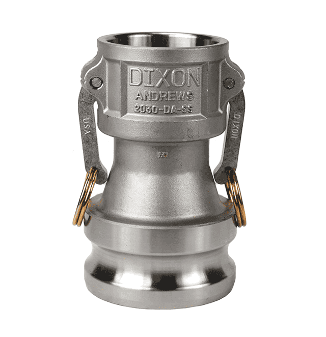 2030-DA-SS Dixon 2" x 3" 316 Stainless Steel Reducing Cam and Groove Coupler x Adapter