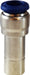 20510N (20-510N) Midland Push-In Fitting - Reducer - 1/4" Tube OD x 1/8" Tube OD - Nickel Plated Brass