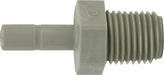 20528P (20-528P) Midland Push-In Tube Fitting - Stem Adapter - 3/8" Stem OD x 1/4" Male NPTF - Plastic