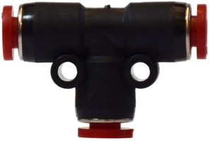 20613 (20-613) Midland Metric Push-In Fitting - Union Tee - 10mm Tube OD - Composite Body