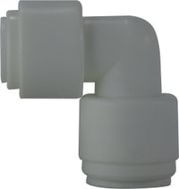 20734P (20-734P) Midland Push-In Tube Fitting - Reducing 90° Elbow - 3/8" Tube OD x 1/4" Tube OD - Plastic