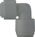 20734P (20-734P) Midland Push-In Tube Fitting - Reducing 90° Elbow - 3/8" Tube OD x 1/4" Tube OD - Plastic