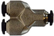 20746N (20-746N) Midland Push-In Fitting - Union Y - 10mm Tube OD - Nickel Plated Brass