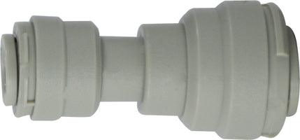 20758P (20-758P) Midland Push-In Tube Fitting - Reducing Union - 1/2" Tube OD x 3/8" Tube OD - Plastic