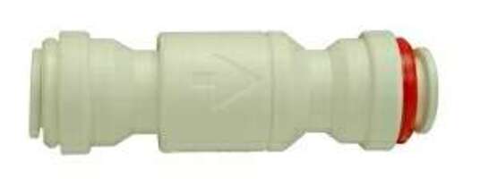 20778P Midland Push-In Tube Fitting - Check Valve - 1/4 " Tube OD x 1/4" Tube OD - Plastic