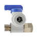 20985P Midland Push-In Tube Fitting - Stop Valve Adapter - 1/4" Male x Female Compression on Run, Push-In on Branch - Plastic