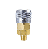 210-3103 ZSi-Foster Quick Disconnect 210 Series 1/4" Automatic Socket - 1/4" MPT - Brass/Steel