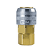 210M-3003NP ZSi-Foster Quick Disconnect 210 Series 1/4" Manual Socket - 1/4" FPT - Brass/Steel Nickel Plated Sleeve