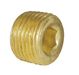 219-0400 Dixon Brass Hex Socket Plug - 1/4" NPT Thread Adapter