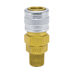 2202W ZSi-Foster Quick Disconnect Socket - 1/8" MPT - For Water, Brass/SS, Buna-N Seal