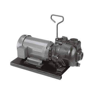 222PIE51 Banjo 2" 222 Series Cast Iron Pump with 5.0 HP Single Phase Electric Motor