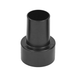 225EB Flexaust Hose Adapter | 1-1/2" Hose End | 2-1/4" Vacuum Intake | Black