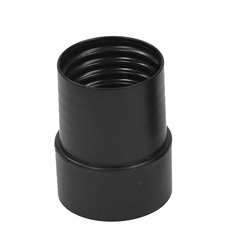 225EF Flexaust Hose Adapter | Threaded Female | 2-1/4" Vacuum Intake | Black (Fits 12" All-Plastic Hose)