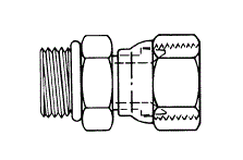 226601-12-12S SAE O-Ring Boss x 37 Degree Flare Swivel - Steel