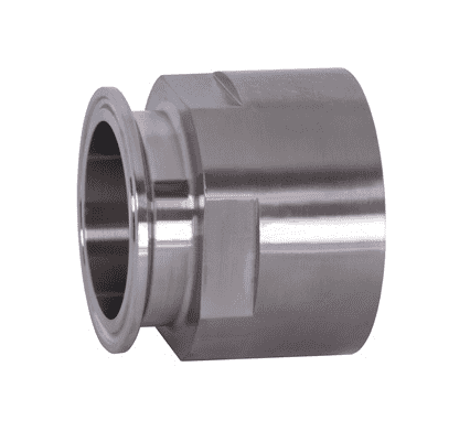 22MP-G100-125 Dixon Valve 304 Stainless Steel Sanitary Clamp x Female NPT Adapter - 1" Tube OD - 1/8" NPT