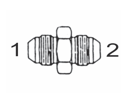 2403 5x5 by Couplamatic | Hydraulic Adapter | 1/2-20 Male JIC x 1/2-20 Male JIC