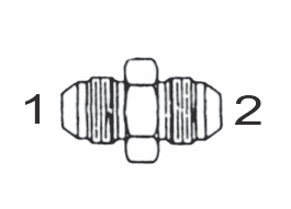 2403 4x4 by Couplamatic | Hydraulic Adapter | 7/16-20 Male JIC x 7/16-20 Male JIC 