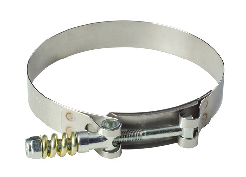 FLX2588-0356 FlexFab Series 2588 Spring-Loaded T-Bolt clamps - 3.562" Min Dia - 3.875" Max Dia - 10 Per pack