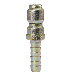 25HP ZSi-Foster Quick Disconnect FST Series Plug - Straight Thru - 1/4" ID - Hose Stem - Steel
