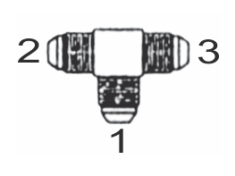 2603 6x6x6 by Couplamatic | Hydraulic Adapter | 9/16-18 Male JIC x 9/16-18 Male JIC | Tee