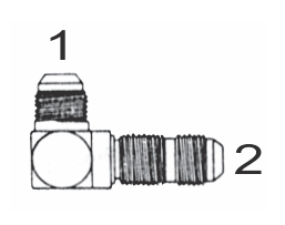 2701 10x10 by Couplamatic | Hydraulic Adapter | 7/8-14 Male JIC x 7/8-14 Male Bulkhead | 90 deg.