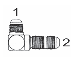 2701 6x6 by Couplamatic | Hydraulic Adapter | 9/16-18 Male JIC x 9/16-18 Male Bulkhead | 90 deg.