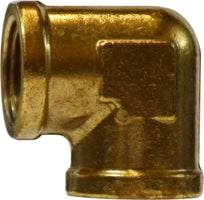 28016 (28-016) Midland 90° Forged Female Elbow - 1/2" Female NPTF x 3/8" Female NPTF - Brass