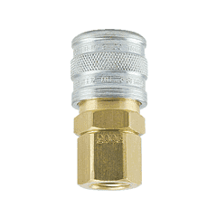 2803S ZSi-Foster Quick Disconnect 1-Way Manual Socket - 1/8" FPT - Brass/SS, For Steam, EPDM Seal
