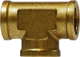 28032 (28-032) Midland Forged Union Tee - 1/8" Female NPTF x 1/8" Female NPTF x 1/8" Female NPTF - Brass