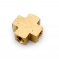 706102-12 Midland Lead Free Pipe Fitting - Cross Barstock - 3/4" Female Pipe - Brass