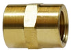 28060L (28-060L) Midland Low Pressure Female Pipe Coupling - 3/8" Female NPTF x 3/8" Female NPTF - Brass